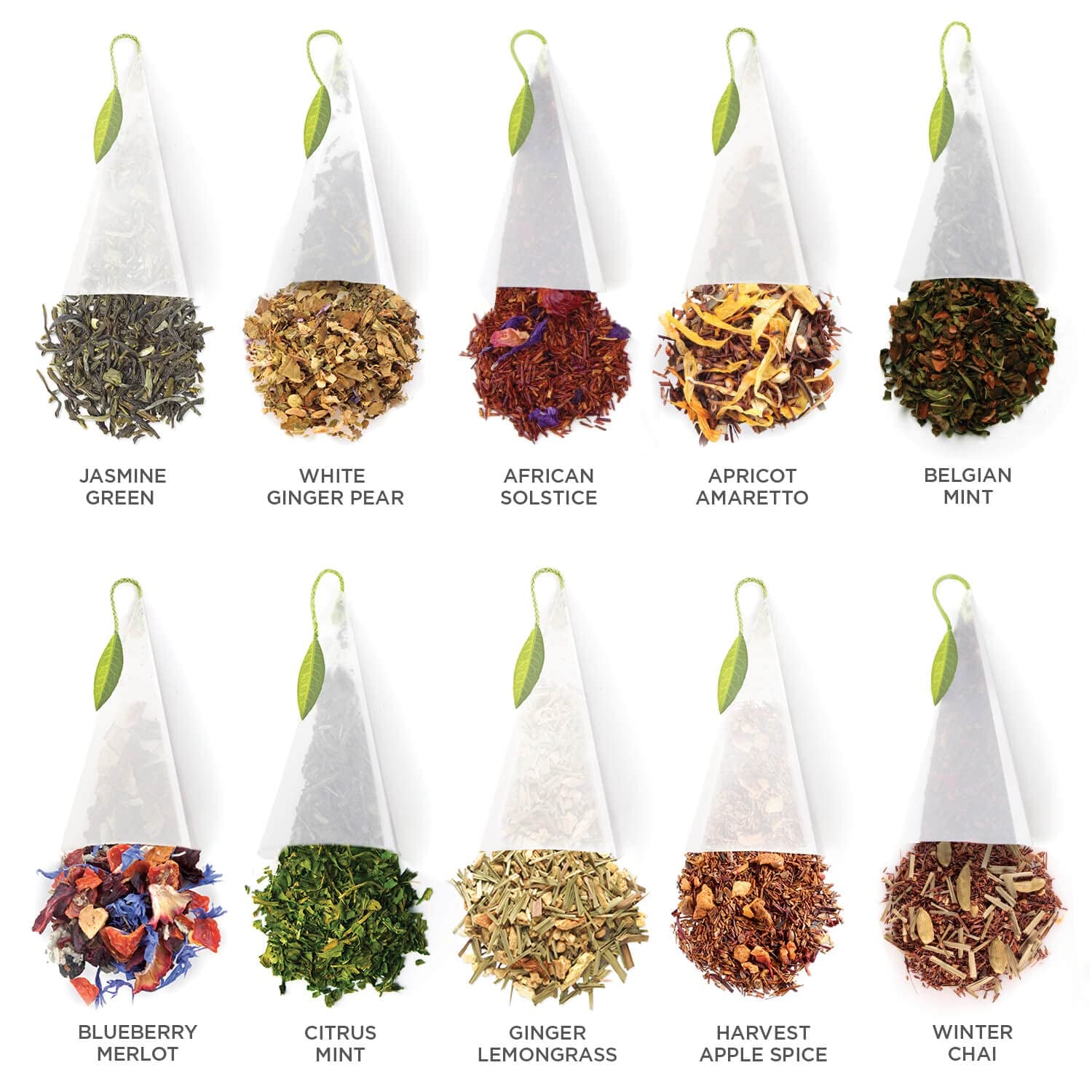 Tea Chest with 40 Handcrafted Pyramid Tea Infusers - Warming Joy Plaid