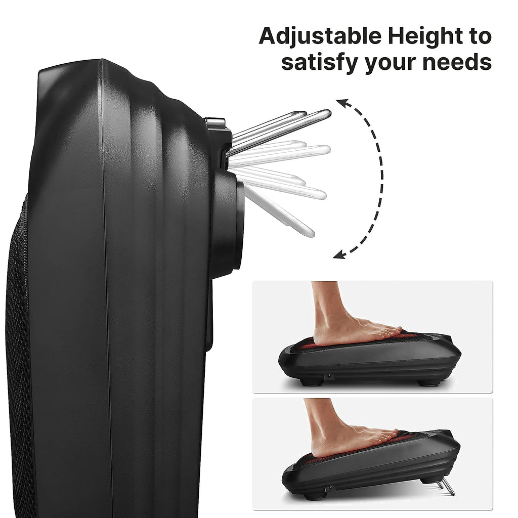 Foot Massager with Heat,Shiatsu Foot Massager for Circulation, Back Massager, Foot Warmer and Massager for Neuropathy Muscle Pain Relief Plantar Fasciitis, Christmas Birthday Gifts for Dad Mom