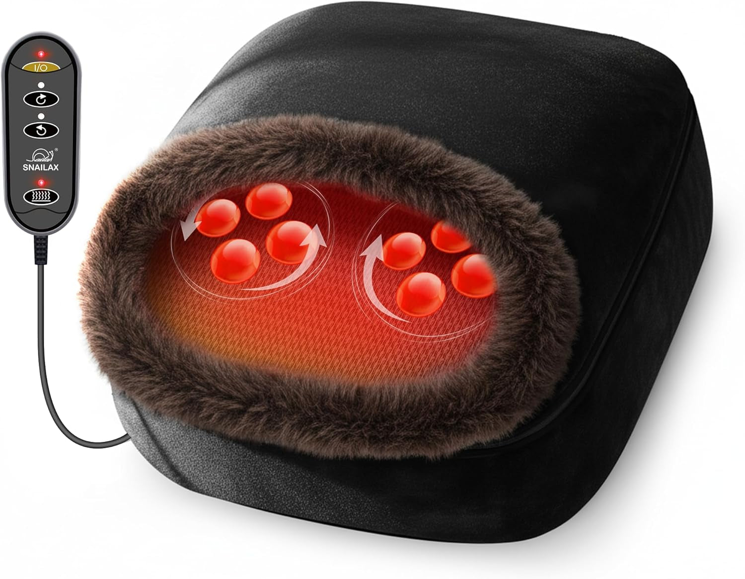 Foot Massager with Heat, Shiatsu Heated Kneading Foot Massager Machine, Electric Foot Massager, Gift for Her & Him, Home and Office Use