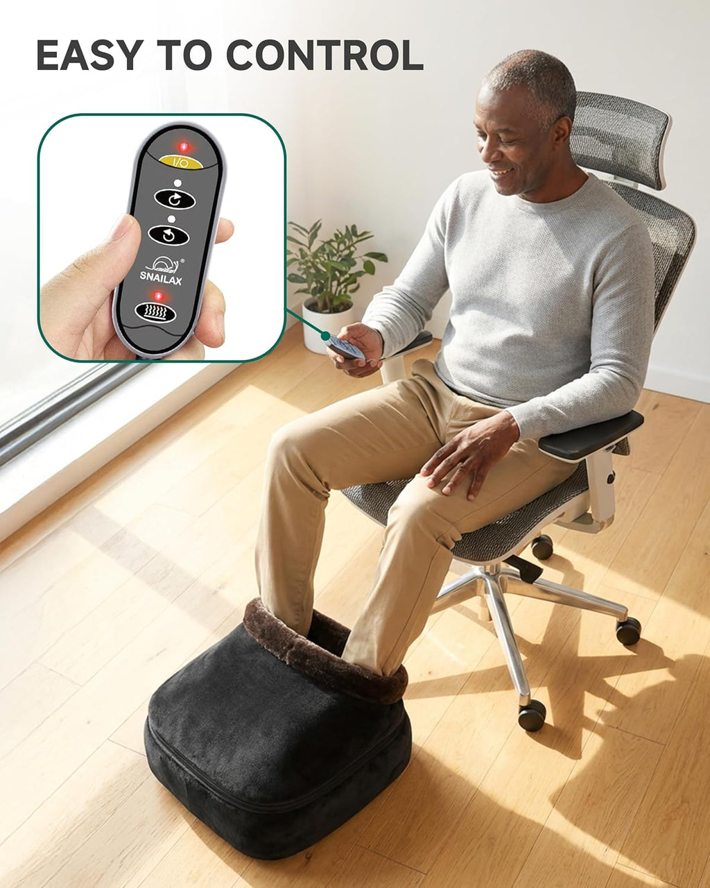 Foot Massager with Heat, Shiatsu Heated Kneading Foot Massager Machine, Electric Foot Massager, Gift for Her & Him, Home and Office Use