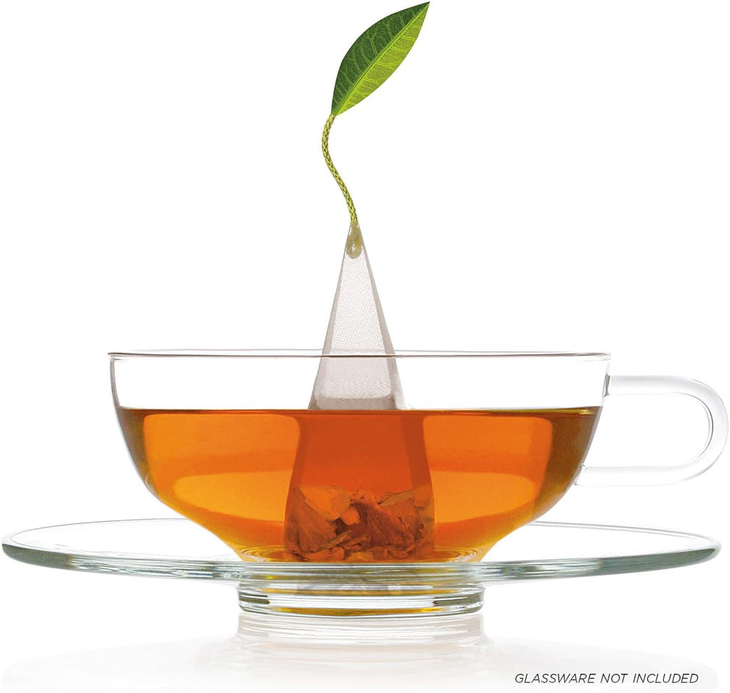 Wellbeing Assorted Presentation Box Tea Gift Set, 20 Count, 2 of Each Variety Individually Wrapped Handcrafted Pyramid Infuser Bags